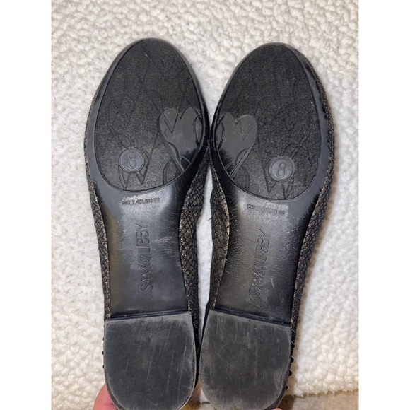 Women’s Black Sam & Libby Snakeskin Flats 💛 - Picture 14 of 14